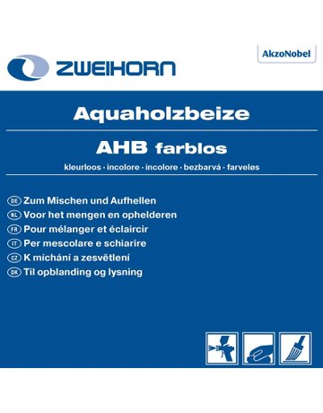 Aqua-Holzbeize farblos AHB farblos 5,0 ltr - Zweihorn